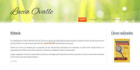 sitio web de Lucía Ovalle