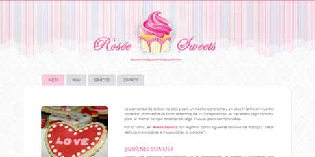 sitio web de Rosée Sweets