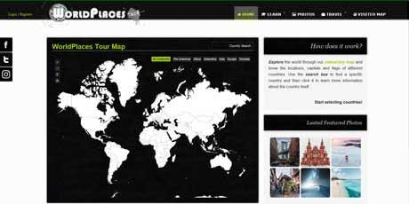 sitio web de Worldplaces Tour